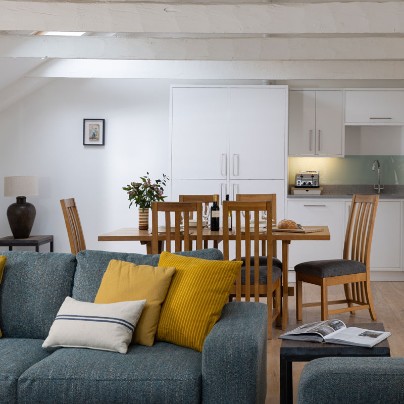 Harbour - Living area with view into kitchen