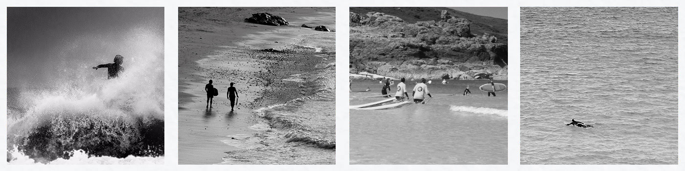 Surfing in St Ives, Cornwall