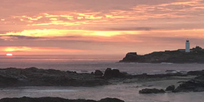 autumn in st ives cornwall godrevy sunset