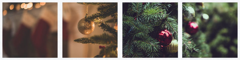 Christmas tree st ives Cornwall