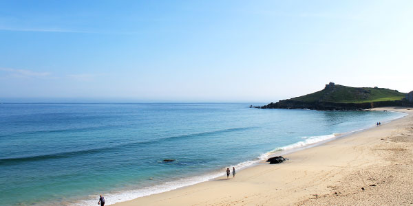 dog friendly porthmeor beach in St Ives 
