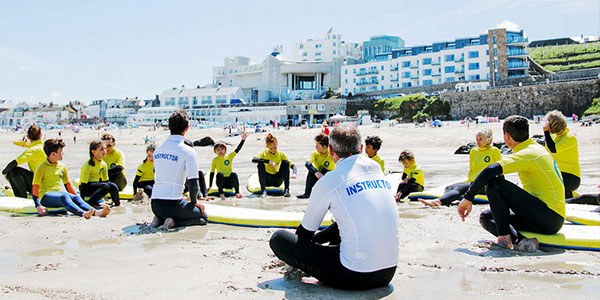 St Ives Surf School on Porthmeor Beach