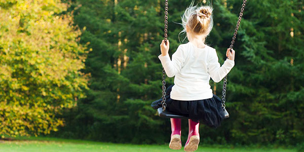 girl on swing