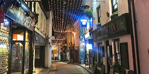 Christmas on Fore Street St Ives