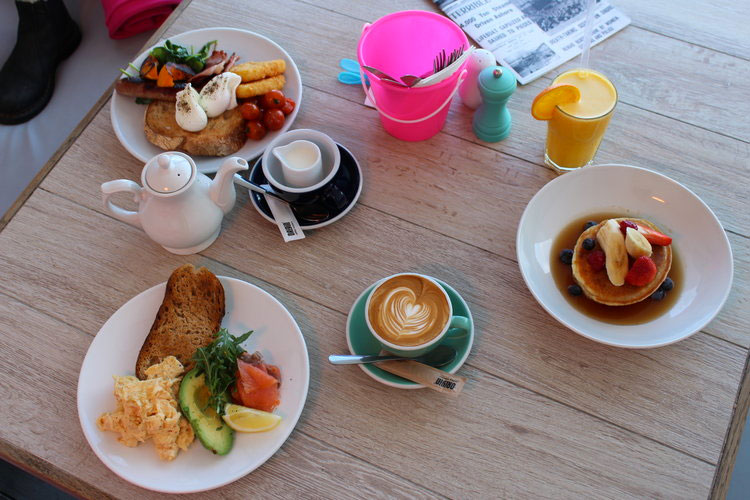 breakfast at Porthmeor Beach Cafe